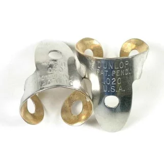 Cobalt Plated .020" Dunlop Brass Finger Picks (Pair)